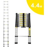 Einfeben - chelle tlescopique chelle extensible jusqu' 150 kg escabeau stable en aluminium 4, 4 m