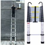 Chelle tlescopique pliable en aluminium, 6, 2 m avec 2 crochets, chelle coulissante polyvalente, chelle ...