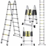 5, 0m chelle tlescopique marchepieds escamotables avec stabilisateur ladder pliable et dployable charge ...