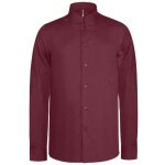 Chemise de travail col mao manches longues kariban bordeaux l