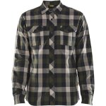 Chemise de travail flannelle 3299 - vert kaki / noir l Chemise de travail flannelle 3299 - vert kaki / noir l