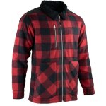Lma - chemise de travail matelasse paisse erable rouge / noir 3xl