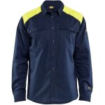 Chemise de travail multinormes 3238 - marine / jaune 6xl