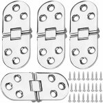 Chendyy - charni�re rabattable pliante 4 pi�ces, charni�re rabattable pliante en alliage de zinc, pour ...