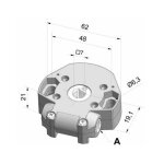 Cherubini treuil basse charge 3. 5 / 1 entree 6p7 sortie c7 femelle (sans fin de course)