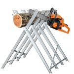 Chevalet de sciage en acier galvanis - avec dents 150kg - pliable 4 trteaux - tolletour
