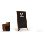 Chevalet stop - trottoir pliable �tanche avec une surface � craie - 78x44 cm - support publicitaire