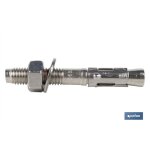 Cheville d'ancrage m10x120 en acier inoxydable pour b�ton, capacit� de charge �lev�e, rondelle din - ...