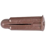 Cheville � expansion marron - crampon - bo�te de 100 pi�ces