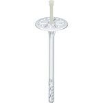 Stamplast - cheville d'isolation � frapper avec clou plastique - faible profondeur ancrage 10 x 160 - ...