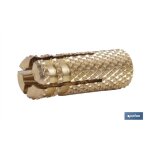 Cheville en laiton m - 8 avec filetage int�rieur pour ancrage dans le b�ton et la brique