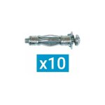Ing fixations - cheville mtallique  expansion 6x37 + vis - sachet de 10 - a858250