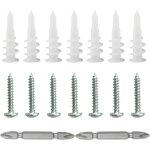 Cheville en plastique 100 pices cheville mur creux chevilleplaco cheville pour parpaing creux cheville ...