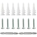 Cheville en plastique 100 pi�ces cheville mur creux chevilleplaco cheville pour parpaing creux cheville ...