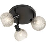 Qazqa - chico - spot plafond, plafonnier - 3 lumière - ø 43 cm - noir - design - éclairage intérieur ... Qazqa - chico - spot plafond, plafonnier - 3 lumière - ø 43 cm - noir - design - éclairage intérieur ...
