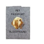 Chien de saint - hubert, chien de saint - hubert - protge passeport pour chien, protge document, cadeau ...