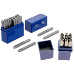 Chiffres et lettres pro 3 mm a frapper - 36 pcs