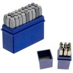 Chiffres et lettres pro 5 mm a frapper - 36 pcs