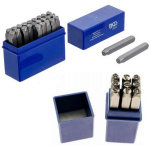 Chiffres et lettres pro 6 mm a frapper - 36 pcs