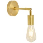 Choyclit - lot de 2 appliques murales de salle de bain en laiton bross vintage industriel sur poteau ...