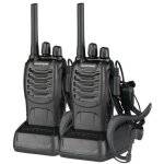Choyclit - 2pcs bf - 88e 1500mah walkie - talkie en veille ultra - longue dur�e eu standard noir