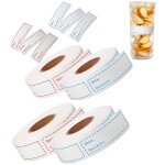 Choyclit - 4 rouleaux 500 pi�ces etiquette confiture, etiquettes congelation, etiquette bocaux, etiquettes ...