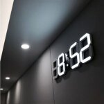 Choyclit - led horloge murale r�veil led num�rique horloge murale reloj de pared horloge alarme alarmes ...