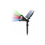 Spots solaires d'exterieur, 4 led a changement de couleur, eclairage de securite paysager etanche 2 en ...