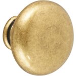 Chrisligne - bouton de meuble anglais vieil or zamak h. 30 x l. 30 x p. 25 mm