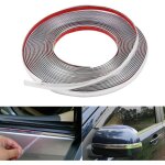 Chrome bande de garniture voiture 10mm x 15m, universel autocollante baguette adhesive d�corative de ...