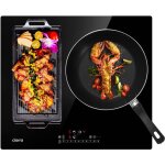 Ciarra - cd3bfbih plaque induction 6500w 3 foyers flexizone boosters s�curit� enfants 9 niveaux minuteur ...