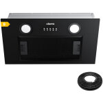 Groupe filtrant noir 52cm 300m3 / h hotte aspirante encastrable 913abk52 - ciarra