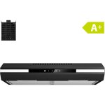 Ciarra hotte de cuisine casquette 60cm 320m� / h commande tactile recyclage ou evacuation cd6921b