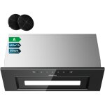 Ciarra hotte groupe filtrant 60cm 460m / h 3 vitesses commande tactile ou par geste cd6931bk