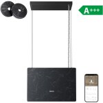 Hotte ilot app contrle 700m3 / h booster 4 vitesses uv traitement marbre noir cd4850gb