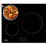 Ciarra - plaque induction 3 feux 5600w 9 niveaux de puissance 99 min auto - stop verrouillage enfant ...
