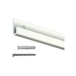 Artiteq - cimaise classic + rail blanc 200 cm + vis et chevilles - 80 kg cimaise tableau couleur : blanc ...