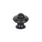 Cime - bouton lyonnais zamak vieil argent, d. 30mm, h. 30mm, 1 pice avec visserie.
