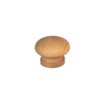 Cime - bouton rond avec insert, pin ponc, d. 40mm, h. 38mm, 1 pice avec visserie.