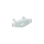 Cime - cache prises  enfoncer type c / e / f, l. 35mm, h. 13mm, p. 24mm, pvc blanc, 12 pices.