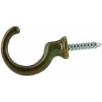 Crochet embrasse, zamak bronze, l. 35mm, h. 27mm, 2 pièces avec visserie. Crochet embrasse, zamak bronze, l. 35mm, h. 27mm, 2 pièces avec visserie.