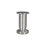 Pied meuble cylindrique réglable 38x100 - aluminium brossé gris - cime Pied meuble cylindrique réglable 38x100 - aluminium brossé gris - cime