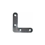 Cime - querre � plat, de fen�tre � bout rond, 40x40x10 mm, acier zingu�