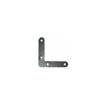 Cime - querre � plat, de fen�tre � bout rond, 50x50x10 mm, acier zingu�
