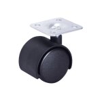 Cime - roulette twiny d. 35 mm � platine pivotante, hauteur 48 mm