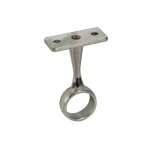 Support plafond rond pour penderie diamtre 25, zamak chrom