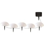 Un � cinq h�misph�res, lampes solaires d'ext�rieur, d�coration de jardin, lampes de pelouse � led, lumi�re ...