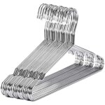 Cintres acier inoxydable 40 cm 20pcs pour v�tements standard cintre encoche