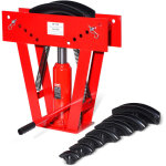 Cintreuse de tubes hydraulique, 13 - 76 mm, cintreuse de tuyaux en cuivre, charge 16 tonnes avec 8 matrices, ...