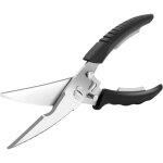 Ciseaux de cuisine � poign�es m�talliques, ciseaux � os en acier inoxydable bien aiguis�s (e)